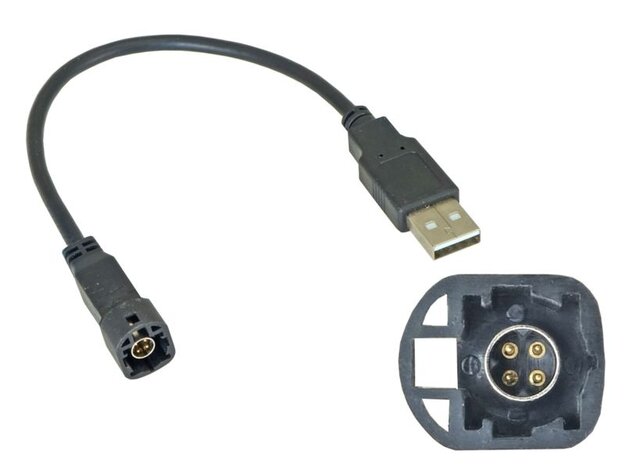 Incar USB VW-FC106 USB-переходник VW,SKODA (тип1) для подключ. магнитолы INCAR к штат. разъему USB
