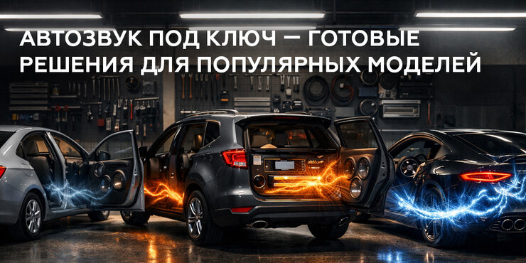 Автозвук под ключ — готовые решения для популярных моделей