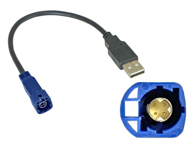 Incar USB VW-FC108 USB-переходник VW,SKODA (тип3) для подключ. магнитолы INCAR к штат. разъему USB