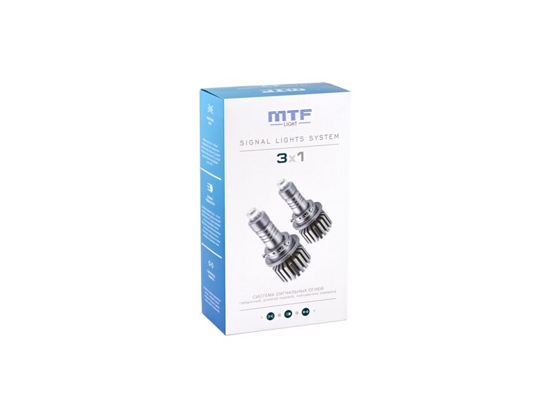 Светодиодные лампы MTF Light система сигнальных огней 3в1 габаритные, указатели поворота
