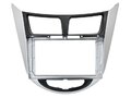 Incar RHY-FC803 Рамка для UMS HYUNDAI Solaris 2011-2017, Silver/Black 9