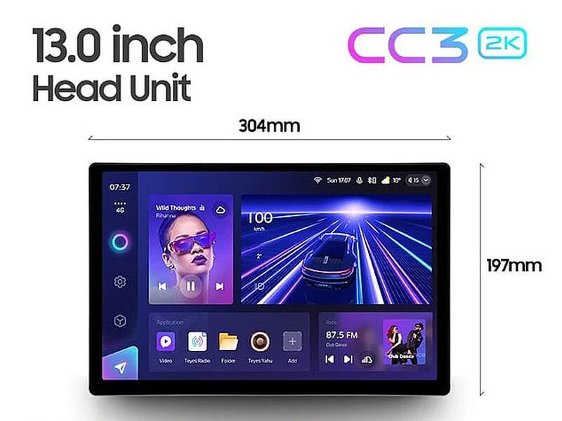 TEYES CC3 13" inch 2K CC3 4+64G Автомагнитола