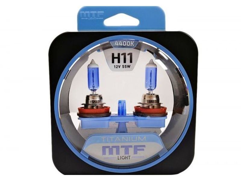 Комплект галогенных ламп MTF Light Н11, 12V,  55W IRIDIUM